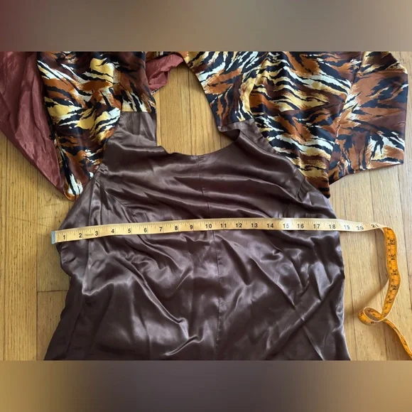 70s Vintage Leisure Lovers Jumpsuit w Attached Leopard Cape Sz M - Picture 8 of 12